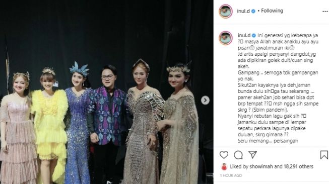 Inul Daratista bersama para pedangdut muda (instagram.com)