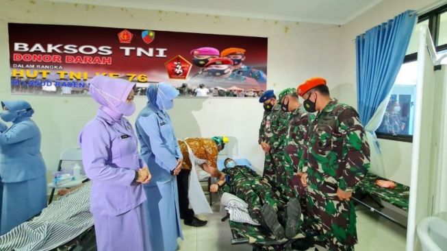 74 Kantong Darah Terkumpul dalam Aksi Donor Lanud RSA di Natuna