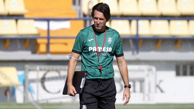 Pelatih Villarreal, Unai Emery. [JOSE JORDAN / AFP]