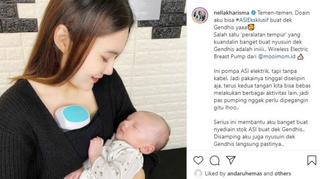 Anak Nella Kharisma tuai sorotan. (Instagram)