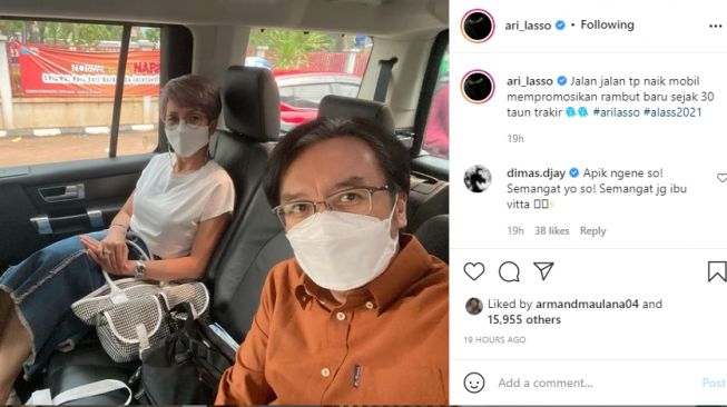 Penampilan terbaru rambut Ari Lasso [Instagram/@ari_lasso]