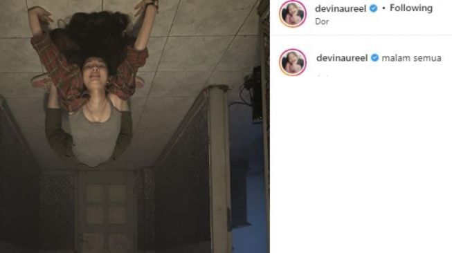 Devina Aureel bikin syok. (Instagram/@devinaureel)