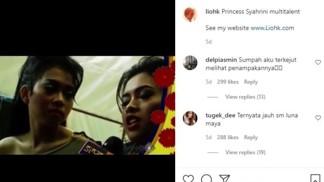 Potret lawas Syahrini di Duo Dangdut Geulis. [Instagram/liohk]