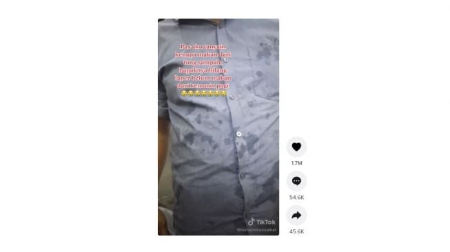 Cari sampah karena belum makan 2 hari. [TikTok] 