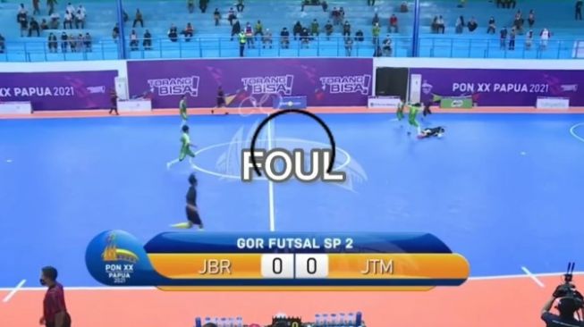 Viral Aksi Brutal Tim Futsal Jatim vs Jabar di PON Papua, Netizen: Itu Futsal Apa WWE