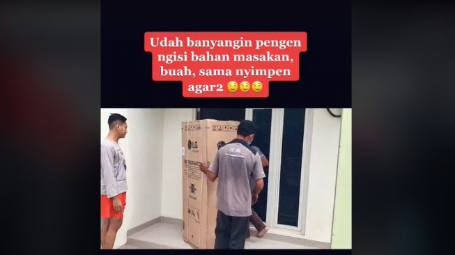 Diajak Suami Beli Kulkas, Istri Curhat Pas Barangnya Datang ke Rumah Malah Dibalikin (TikTok)