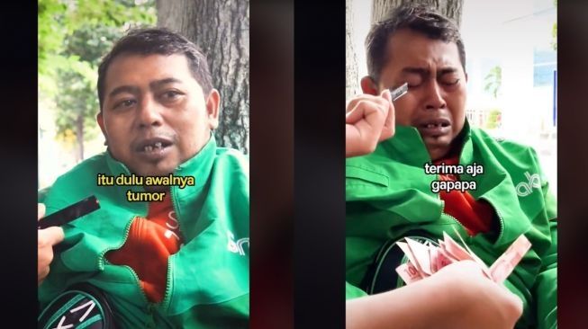 Netizen Nangis Massal, Viral Kisah Ojol Kerja di 2 Perusahaan, Istrinya Kanker Payudara