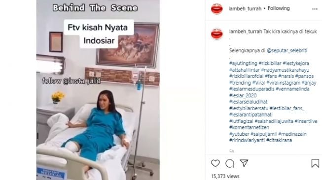 Dibalik layar adegan kaki diamputasi (instagram.com)