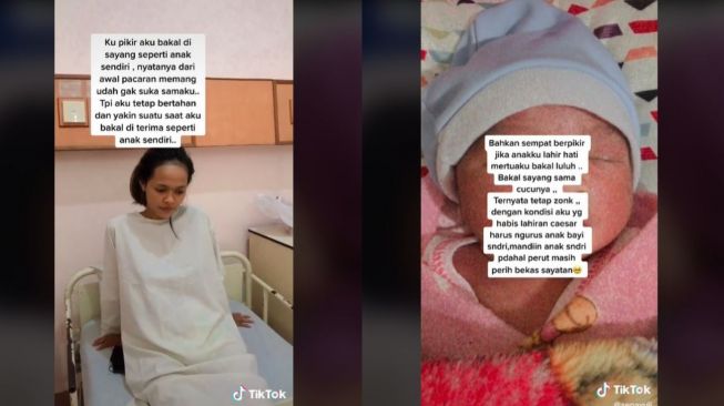 Viral Curhat Wanita Diusir Mertua setelah Melahirkan (tiktok.com/@senayuli)