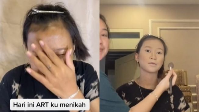 Viral Majikan Rias ART yang Mau Menikah. (TikTok)