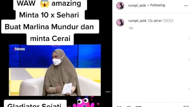 Pengakuan Marlina Octoria (instagram.com)