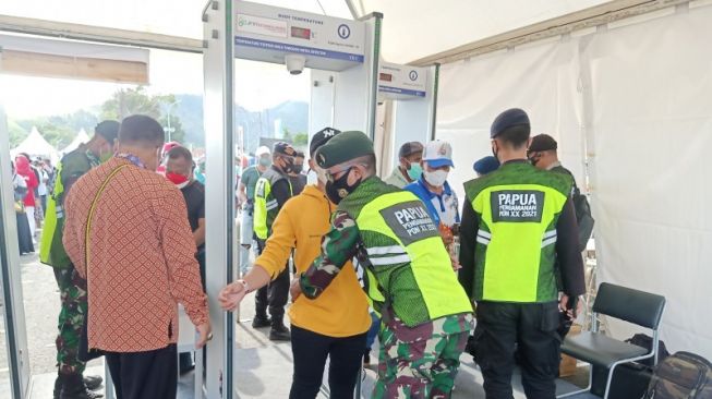 Pengunjung Upacara Pembukaan PON Papua Harus Lewati Empat Lapis Pemeriksaan