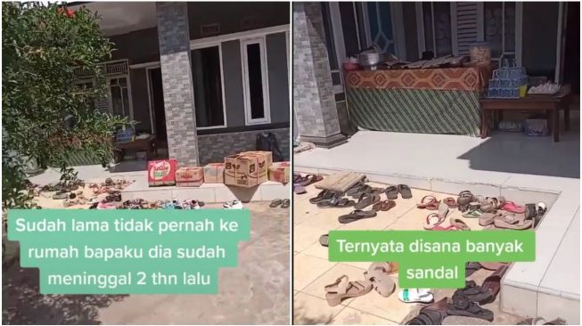 Lama Tak Berkunjung, Wanita Temukan Banyak Sandal di Rumah Ayahnya: Semoga Bahagia