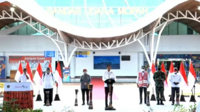 Resmikan Terminal Baru Bandara Mopah Merauke, Jokowi: Manfaatkan Ini Sebaik-baiknya