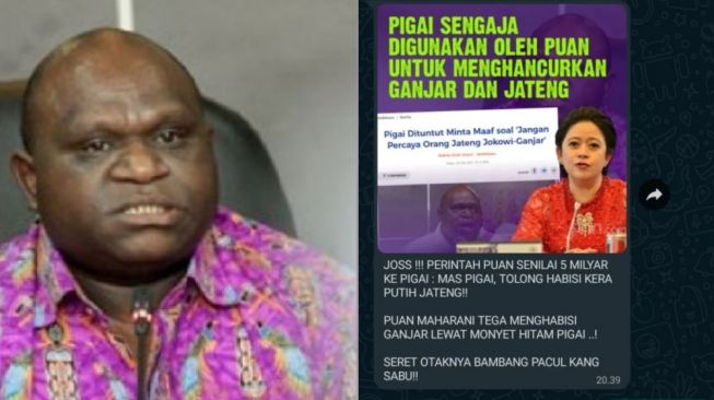 Beredar Chat WhatsApp Puan Maharani Bayar Natalius Pigai Rp 5 Miliar Serang Ganjar