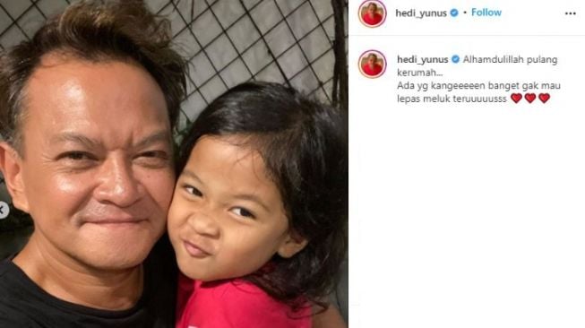 Hedi Yunus dan anak ART akrab bak putri kandung. (Instagram/@hedi_yunus)