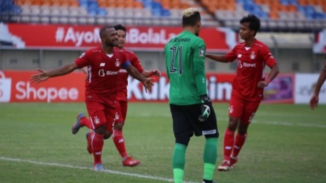 Pemain Persik Kediri dalam laga di BRI Liga 1 Indonesia [Foto: Beritajatim]