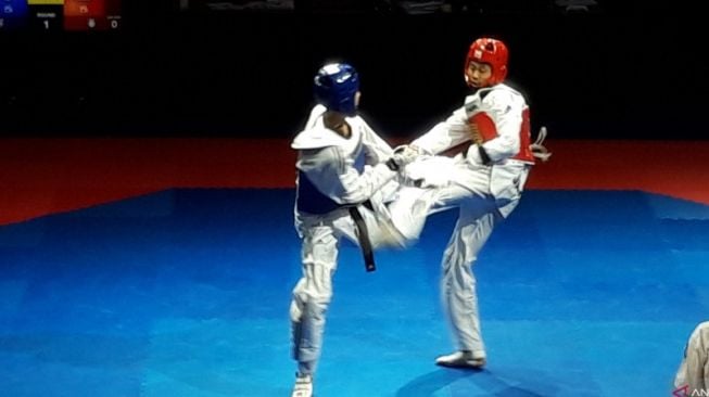 Taklukkan Taekwondoin Jakarta, Adam Persembahkan Emas untuk Jawa Barat