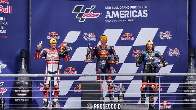 Seru, Rider Federal Oil Berhasil Naik Podium di Ajang Moto2