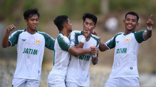 Sepak Bola PON Papua: Jawa Timur Tumbangkan Sumatera Utara 2-0