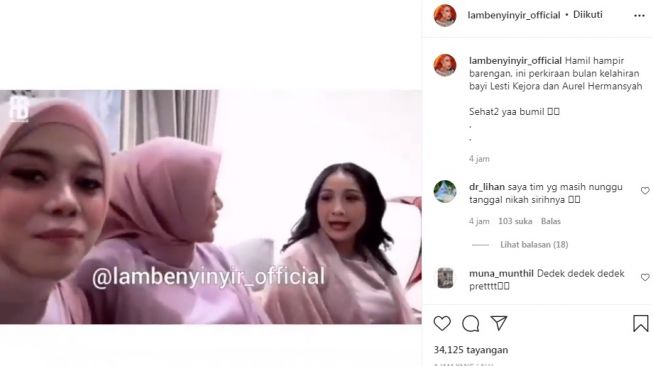 Unggahan soal Lesti Kejora [Instagram/@lambenyinyir_official]