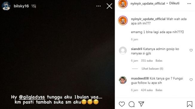 Unggahan soal Billy Syahputra [Instagram/@nyinyir_update_official]