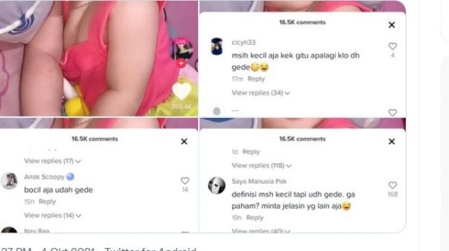 Bikin Murka, Video Bayi di TikTok Malah Dikomentari Tak Senonoh