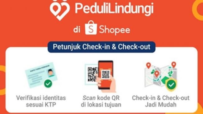 Check-in PeduliLindungi Kini Bisa dari Shopee, Cek Caranya