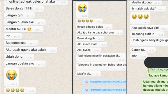 Chat pria memilih putus dari pacarnya karena masalah footstep Honda Supra yang oblak (Twitter/_Azeen24)