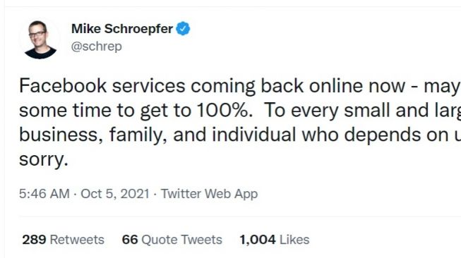 Twitter Chief Technology Officer Facebook Mark Schroepfer. (Twitter)