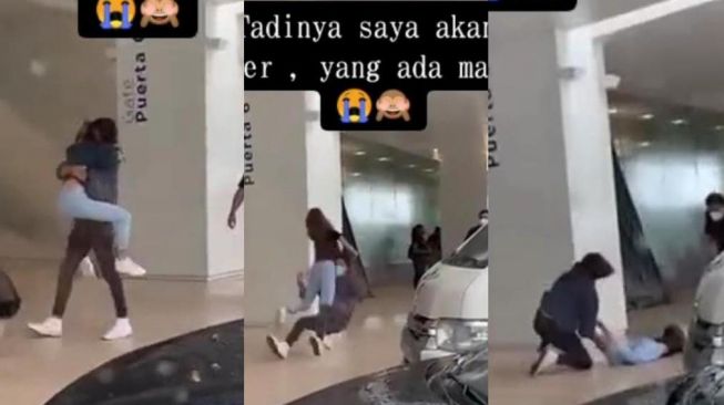 Viral Pasangan Kekasih Terpental Saat Hendak Pelukan (TikTok)