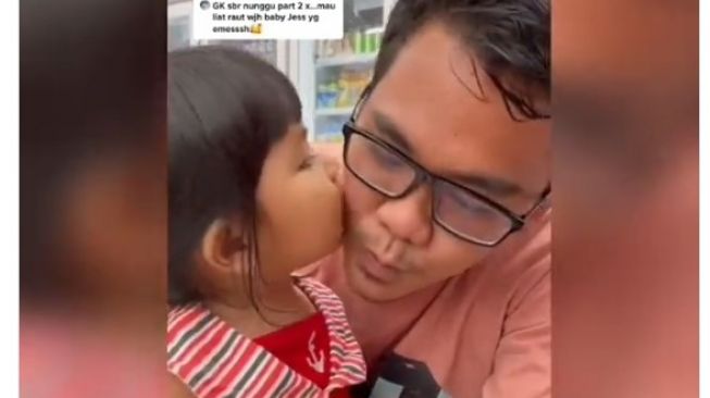 Video anak bertemu ayahnya (twitter.com/penyegaranemosi)