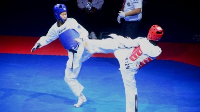 Cabor Taekwondo Kontingen Banten Sumbang Tiga Medali di PON XX Papua