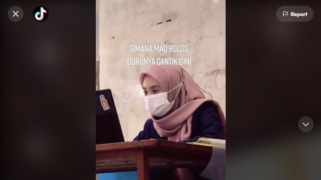 Viral Sosok Guru STM Cantik, Murid Cowok Ogah Bolos Sekolah