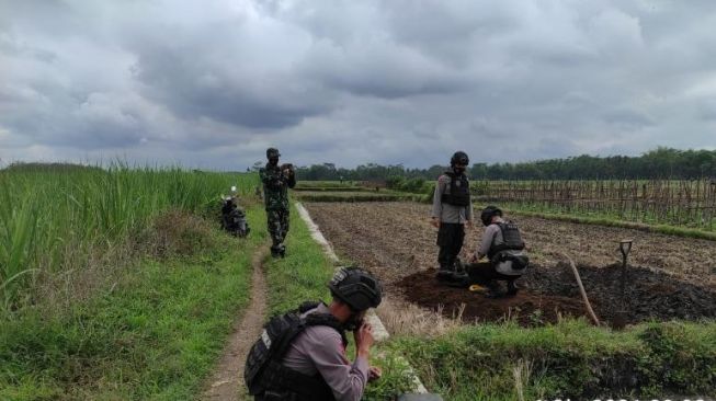 Temuan Mortir Aktif di Kabupaten Malang Diledakkan Polisi