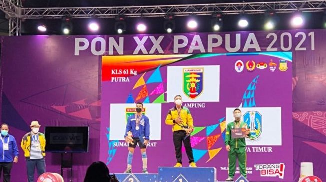 Raih Emas di PON Papua, Lifter Lampung Pecahkan Rekor Nasional