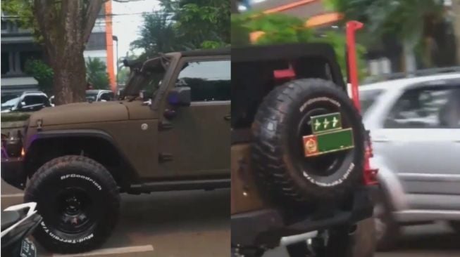 Pengawalan mobil TNI ini bikin salut publik (TikTok/dj_noe)