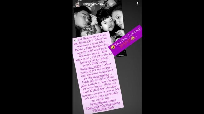 Pengakuan Revi Mariska pernah digerebek BNN [Instagram/@rem_revimariska_]