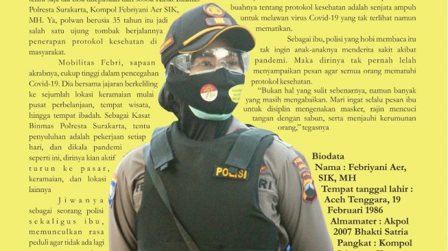 Kasat Binmas Kompol Febriyani Aer. [Majalah Polresta Solo]