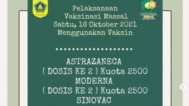 jadwal vaksinasi Covid-19 Kabupaten Bogor [Ist]