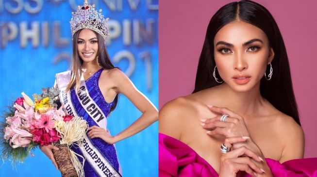 6 Potret Beatrice Miss Universe Filipina 2021, Tergabung Sebagai Tentara Cadangan