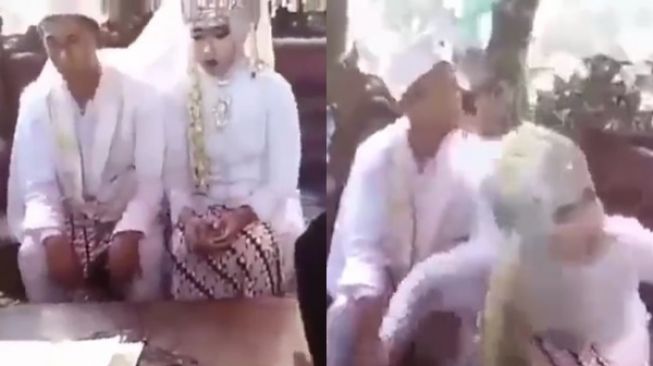 Viral Detik-detik Horor Pengantin Wanita Muntah Darah Saat Akad Nikah, Tamu Histeris