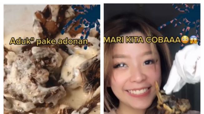 Wanita Nekat Masak Tarantula Goreng Tepung, Warganet: Semoga Nggak Ada yang Meniru