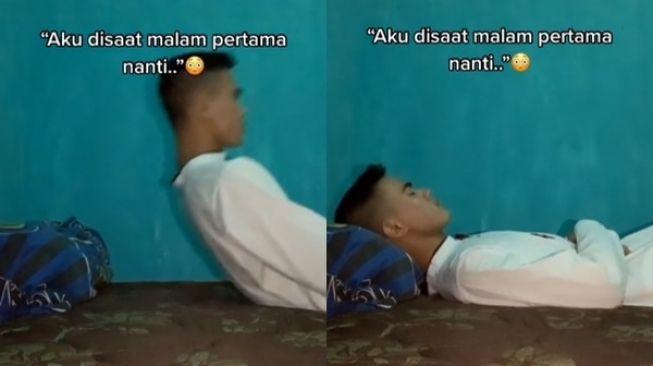 Viral Cowok Pamer Posisi Buat Malam Pertama. (TikTok)