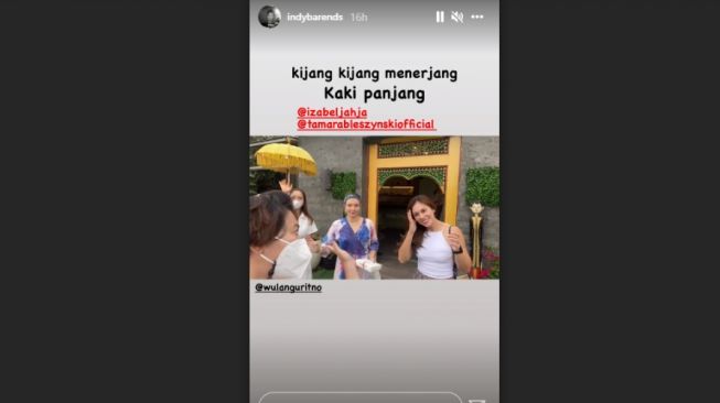 Momen Wulan Guritno ke Warung Tamara Bleszynski. [Instagram]