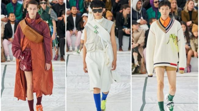 Penuh Warna, Lacoste Pamerkan Busana Bersepeda dalam Paris Fashion Week