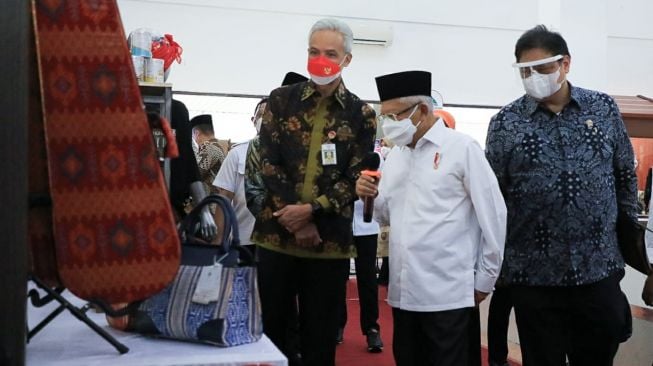 Lihat Potensi UMKM, Wapres Ma'ruf Amin Optimis Kemiskinan Ekstrem di Jateng Teratasi