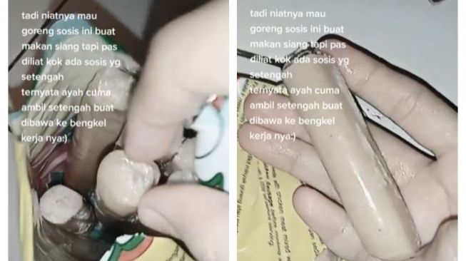 Sosok Ayah Hanya Ambil Setengah Batang Sosis untuk Bekal, Alasannya Bikin Haru