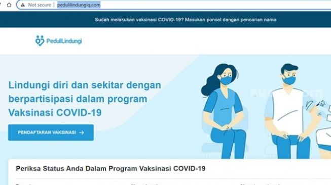 Waspada, Ini Situs PeduliLindungi Palsu Menurut Kominfo