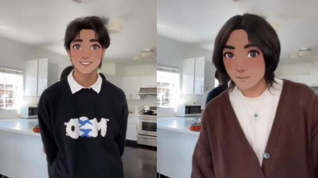 Viral Salah Pakai Filter Anime, Wajah Pengguna Tiktok Ini Bikin Ngakak